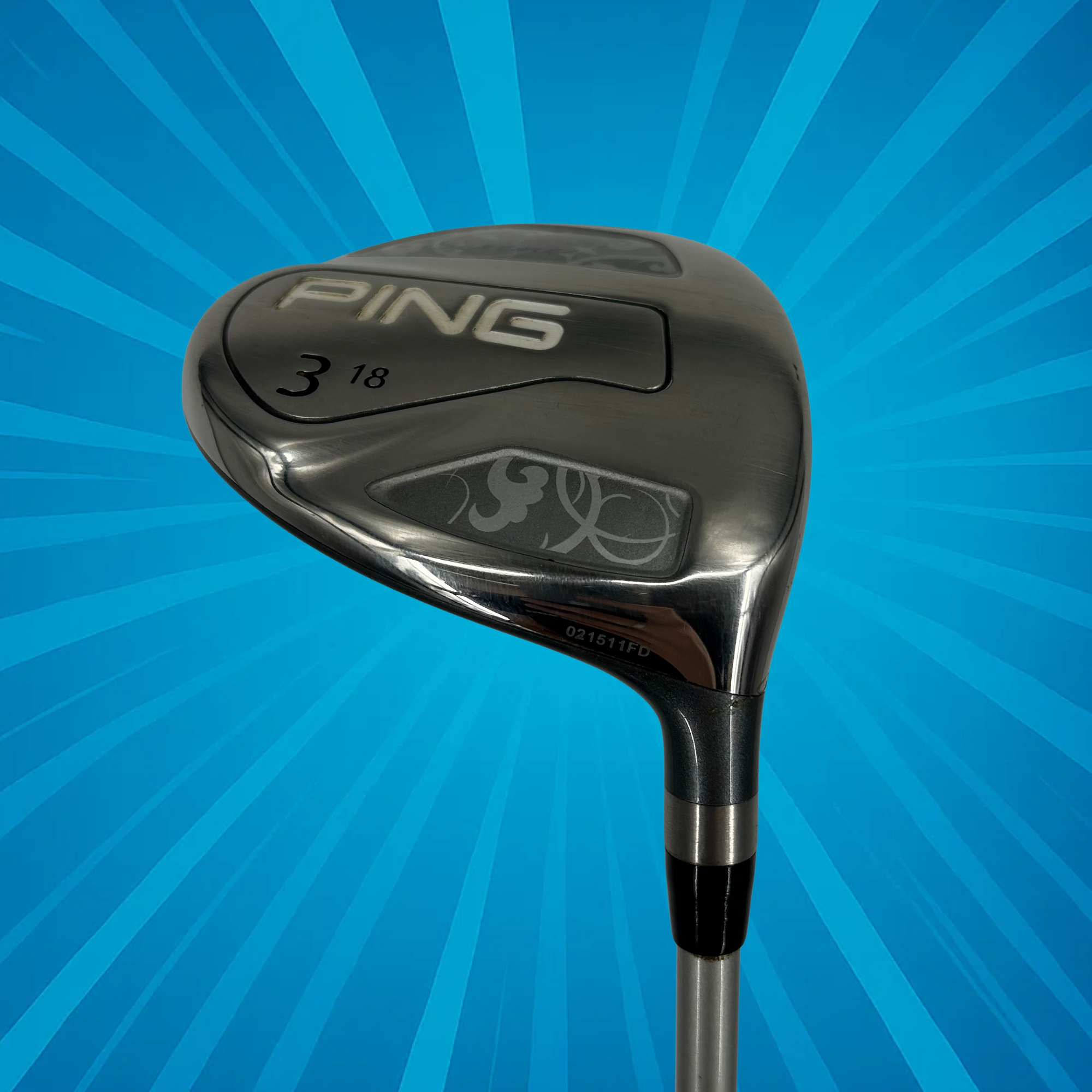 Ping Serene Ladies 3 Wood / 18 Degree / Ping ULT 210 Ladies Flex Shaft
