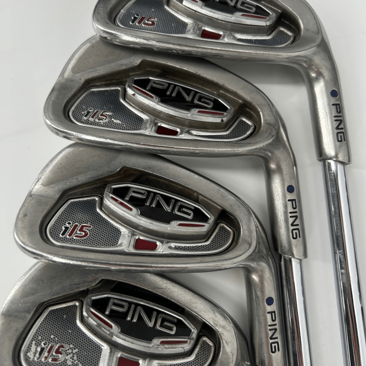 Ping i15 Irons / 3 - PW / Blue Dot / Ping AWT Steel Shaft / Stiff - Ping