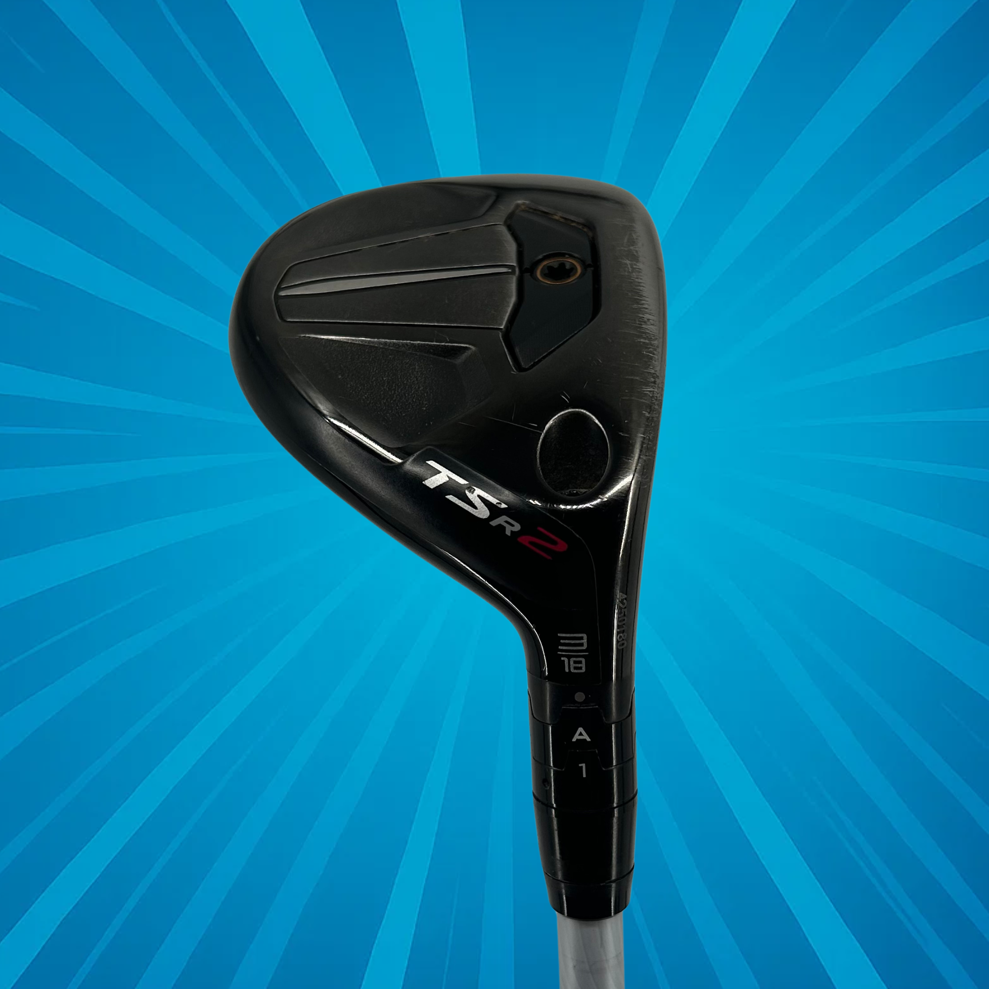 Titleist TSR2 3 Hybrid / 18 Degree / Evenflow White 100 X-Stiff Flex