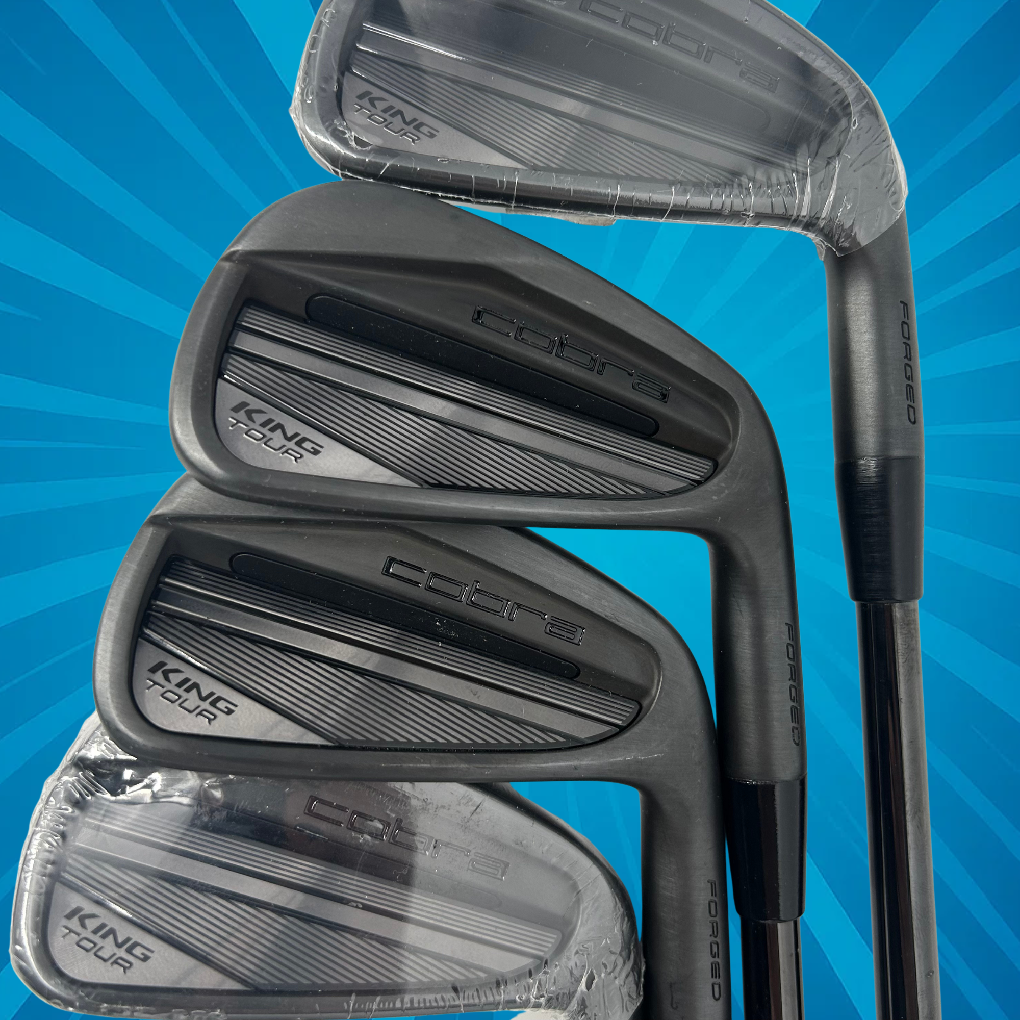 Cobra King Tour Black 2023 / 4-PW / KBS $-Taper 120 Shafts / Stiff