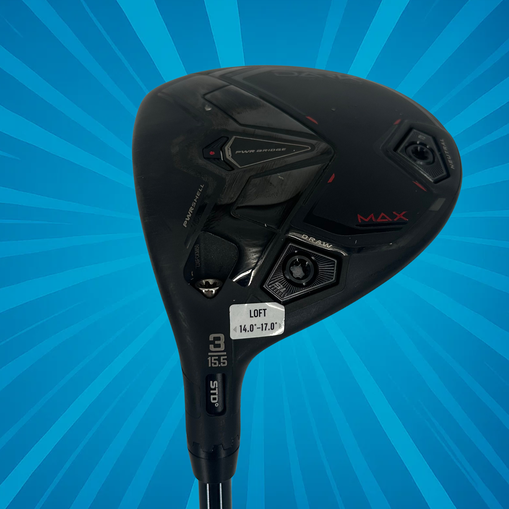 Cobra Darkspeed Max Left Handed 3 Wood / 15.5 Degree / LINQ M40X Red 5F3 / Regular