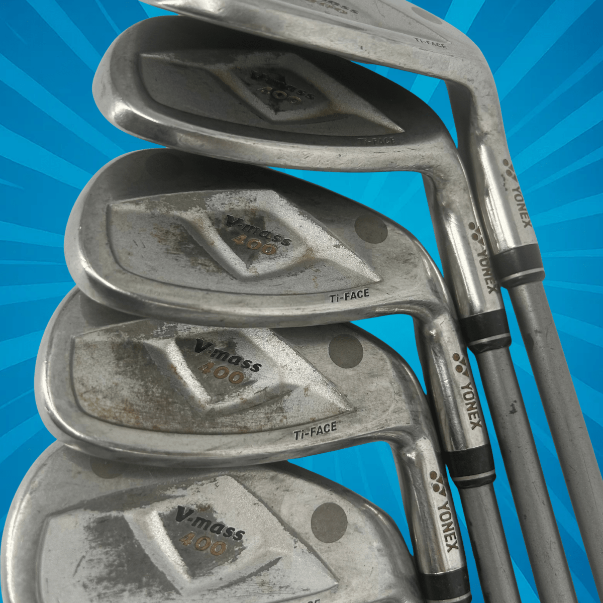 Yonex V - Mass 400 Iron Set / 3 - PW+SW / Yonex UltimumTI 70 Regular Flex Shafts - Yonex