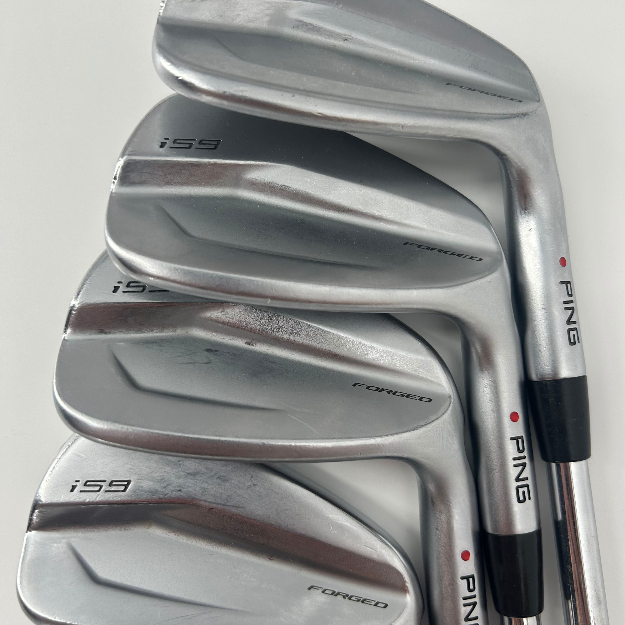 Ping i59 Irons / 4-PW / Red Dot / KBS Tour 120 S Steel Shaft / Stiff
