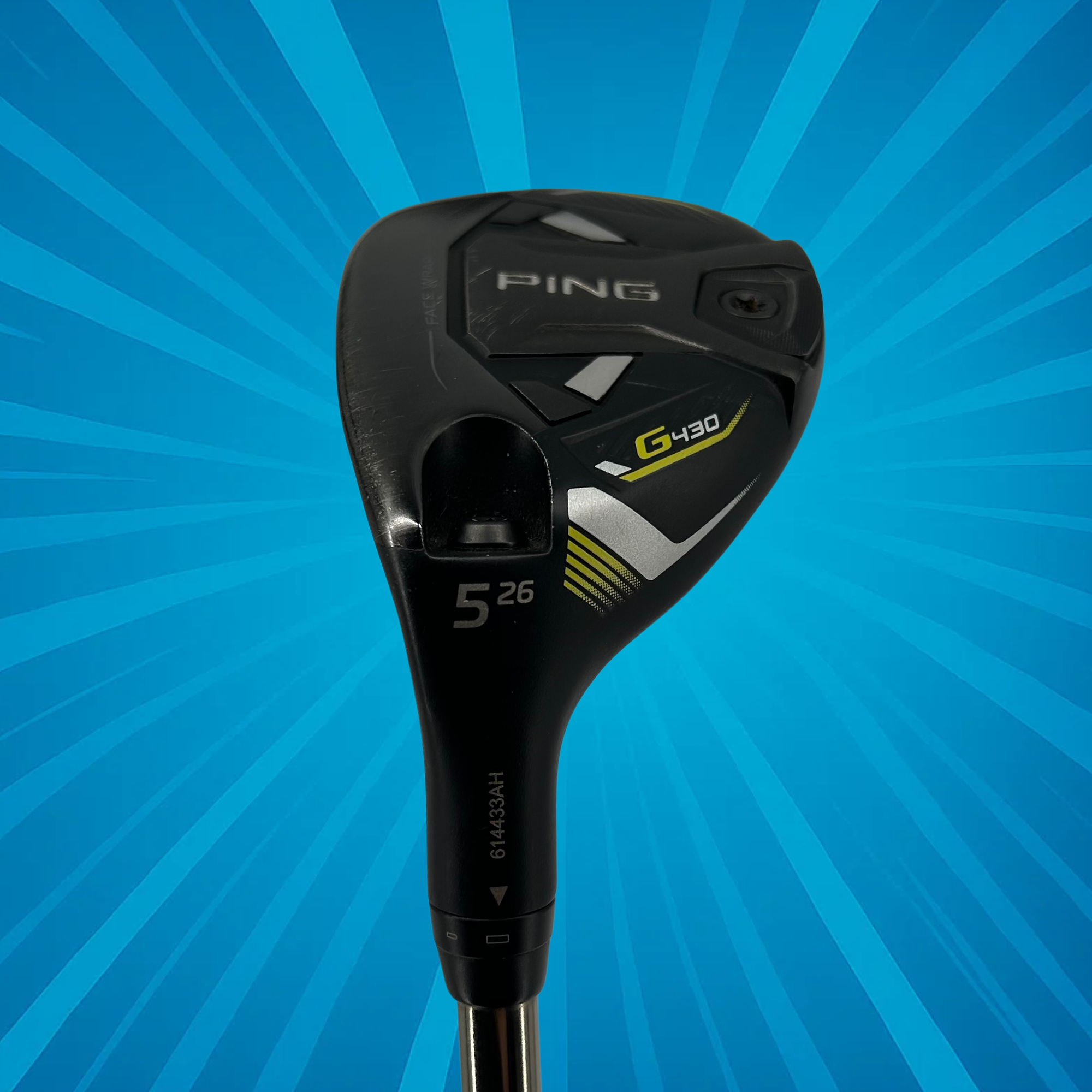 Ping G430 Left Handed 5 Hybrid / 26 Degree / Ping Tour 2.0 Chrome Shaft / Stiff Flex