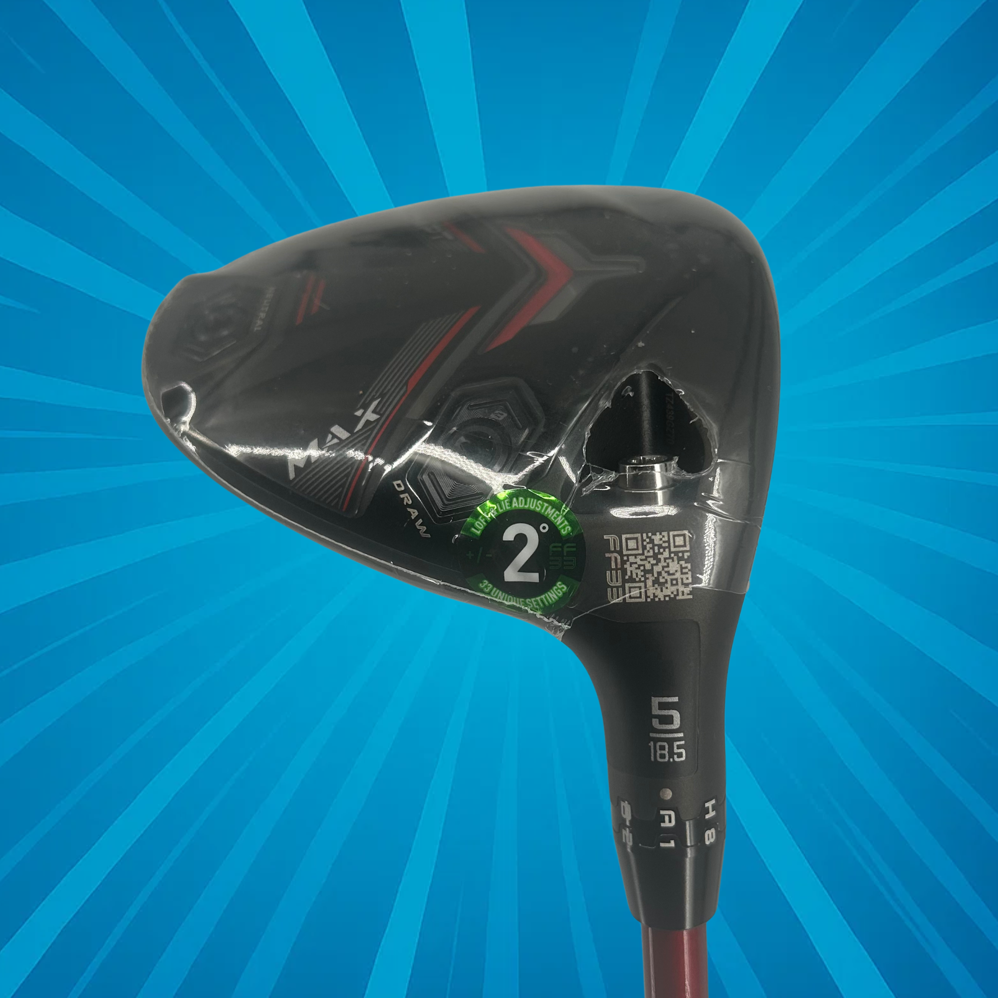 Cobra DS-Adapt Max 5 Wood / 18.5 Degree / Denali Red 50g 5.0 / Senior Flex