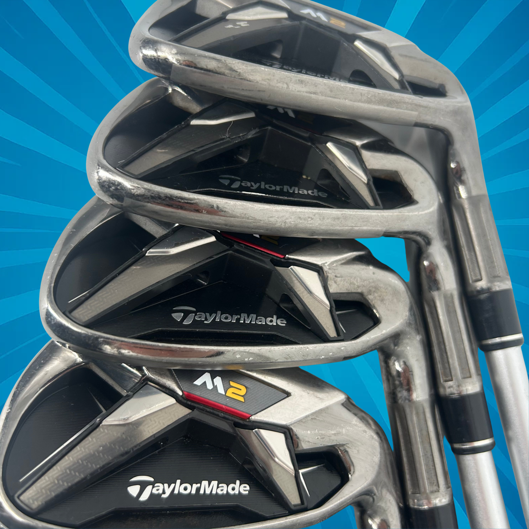 TaylorMade M2 2016 Ladies Iron Set / 7-PW+AW / M2 REAX 45 Ladies Flex Shafts