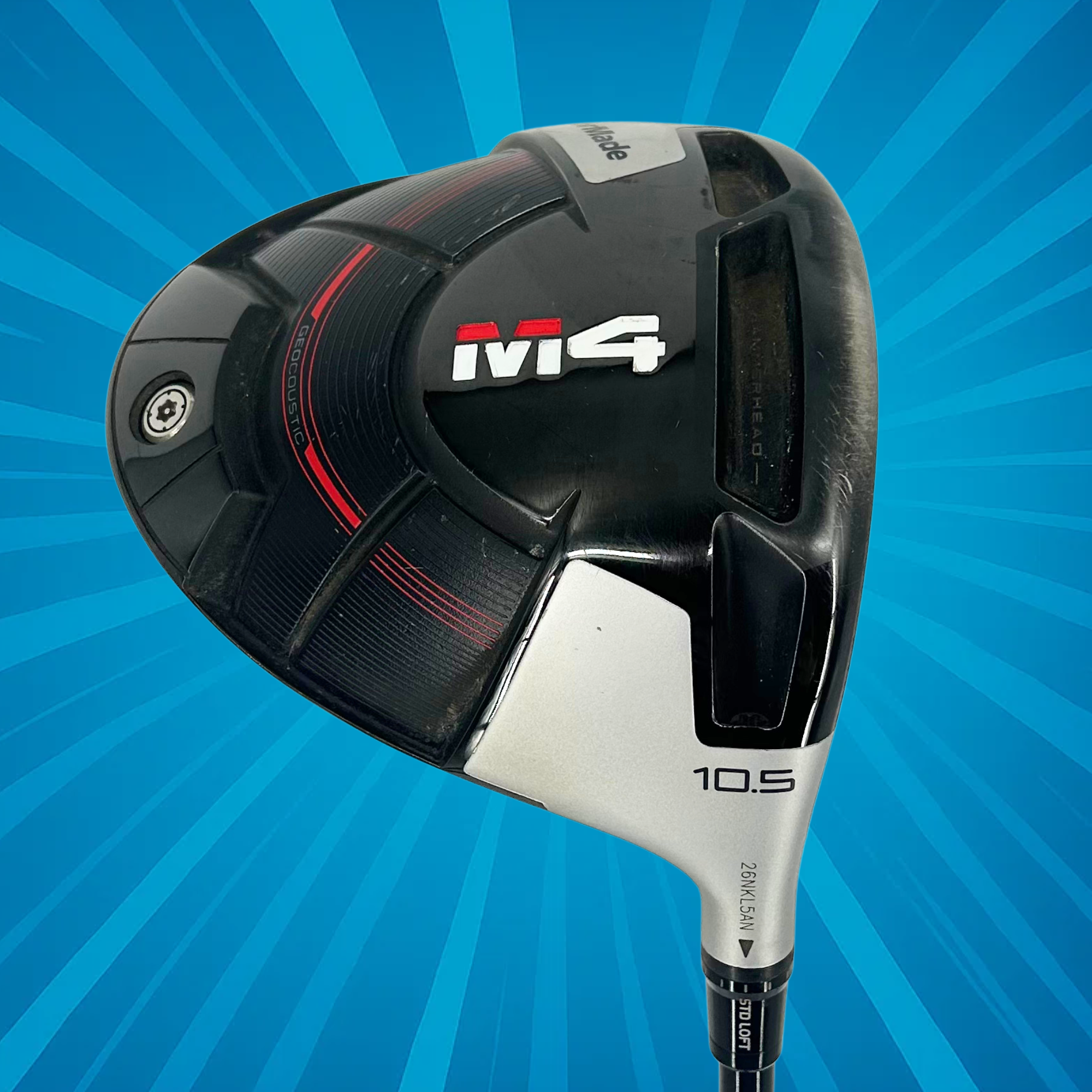 Taylormade M4 Driver / 10.5 Degree / Fujikura Atmos Red 55g / Stiff Flex