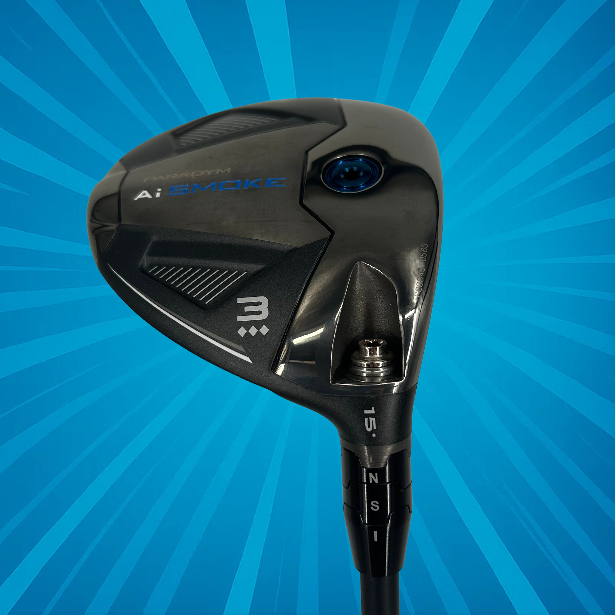 Callaway Paradym Ai Smoke Triple Diamond 3 Wood / 15 Degree / Cypher Fifty 5.5 / Regular