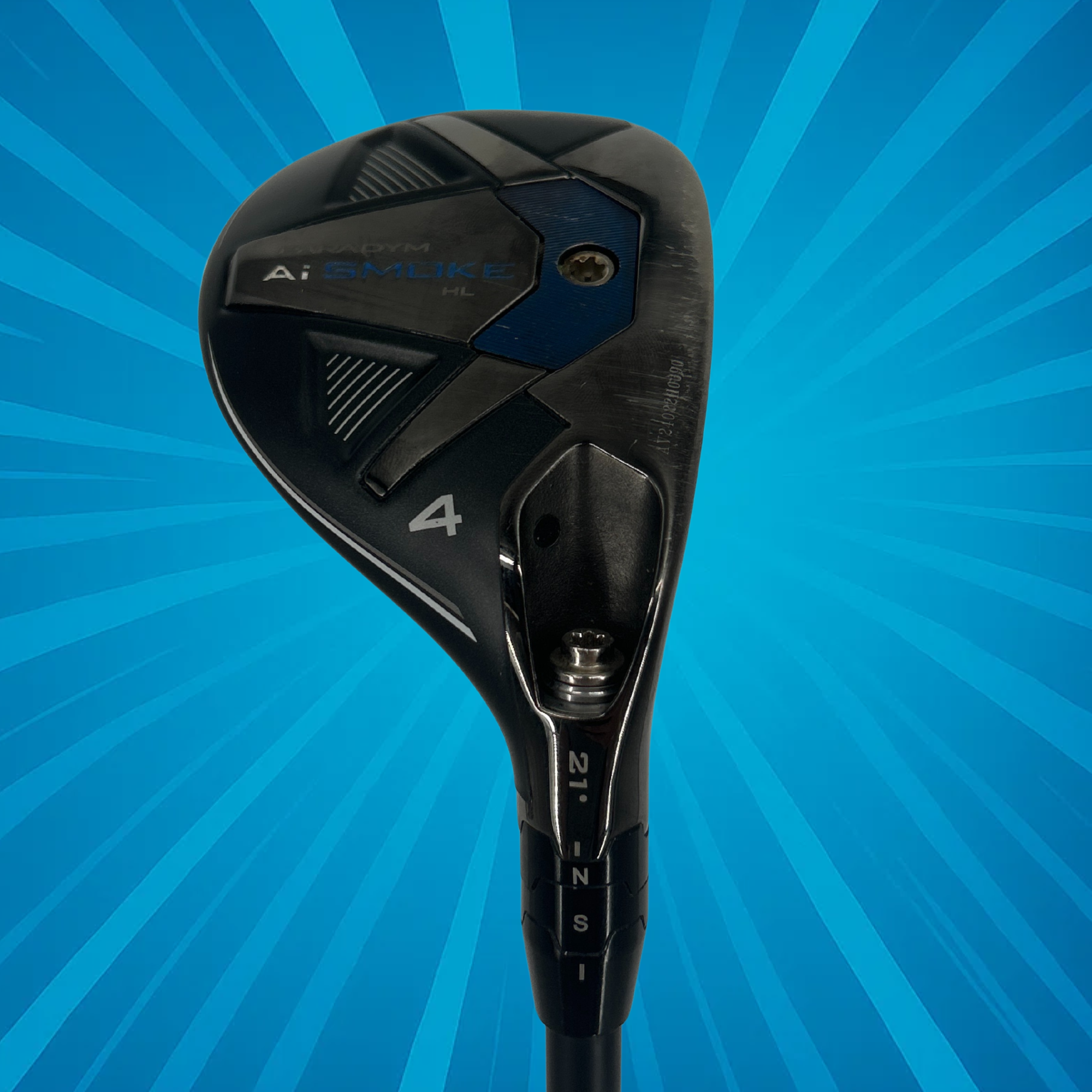 Callaway Paradym Ai Smoke 4 Hybrid / 21 Degree / Cypher Seventy 6.0 Shaft / Stiff