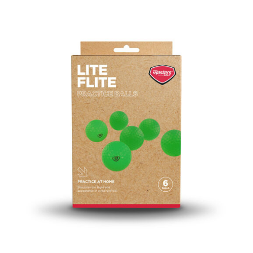 Masters Lite Flite Foam Golf Balls - 6 Pack | Evolution Golf | Masters Golf | Evolution Golf