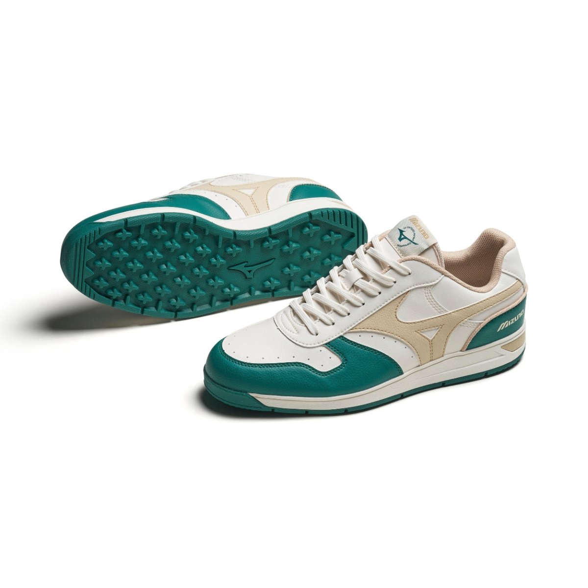 Mizuno 2026 City Wind Golf Shoe - Alpine Green / Pale Khaki / Snow White - Mizuno