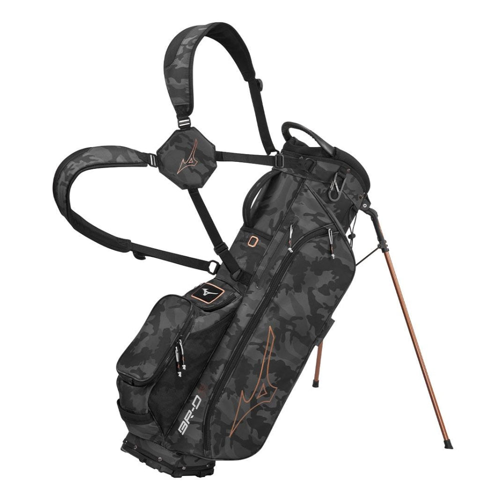 Mizuno BR-D3 Stand Carry Bag - Black Camo / Copper