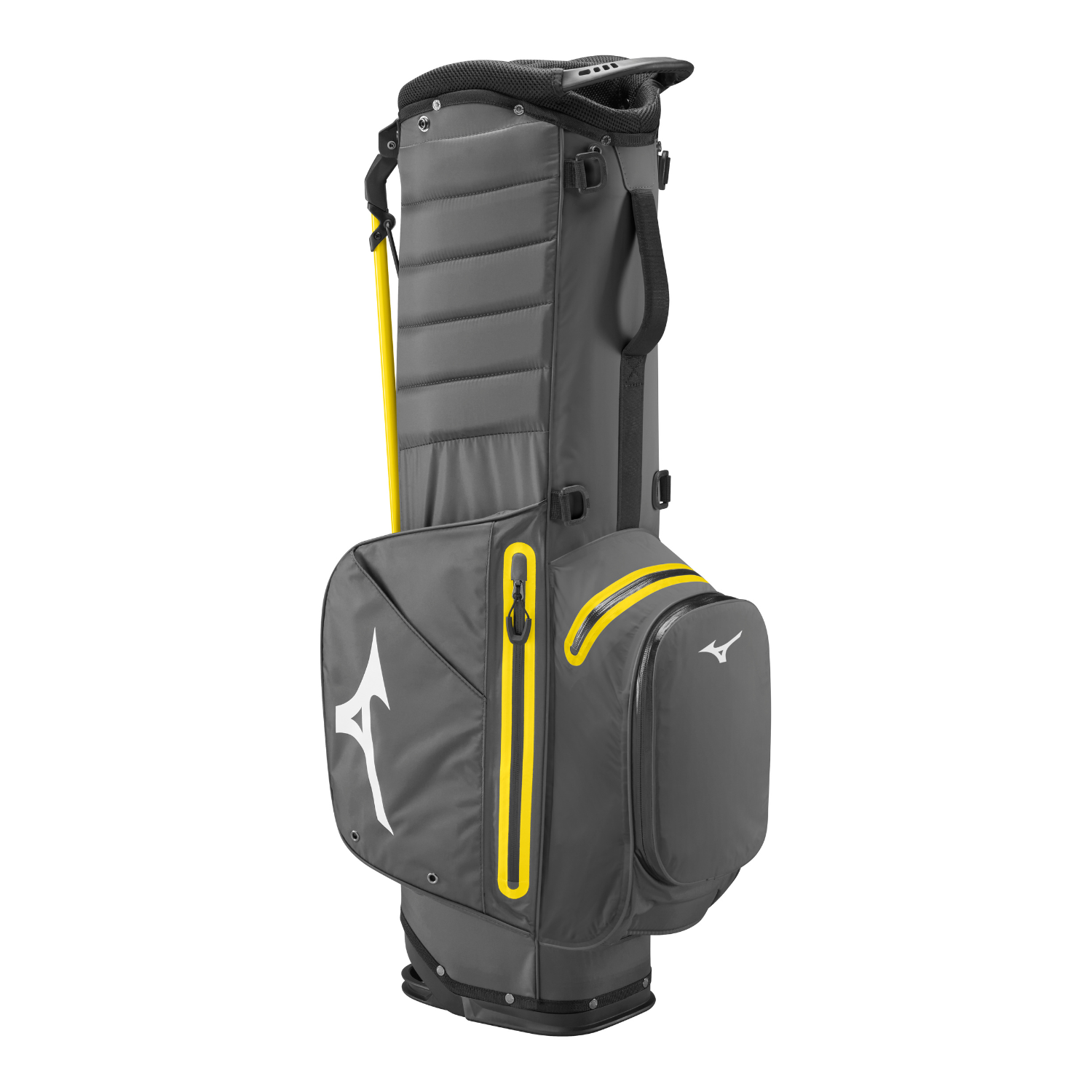 Mizuno BR-DRI Waterproof Golf Stand Bag - Grey / Yellow