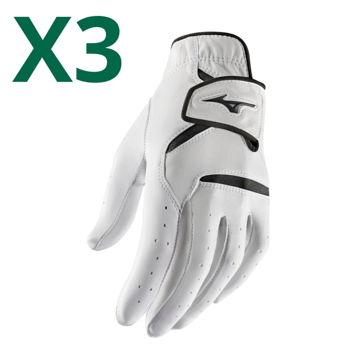 Mizuno JPX Golf Glove (3 Pack Bundle) - Mizuno