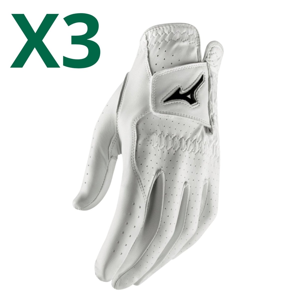 Mizuno Pro Golf Glove (3 Pack Bundle) - Mizuno