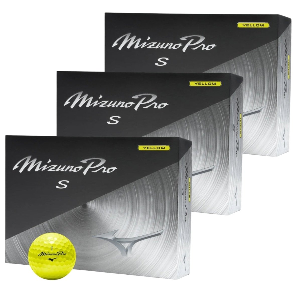 Mizuno Pro S Golf Balls 3 Dozen Bundle - Yellow - Mizuno