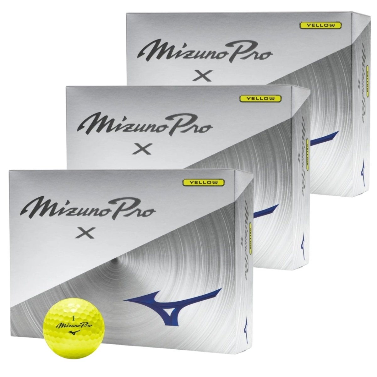 Mizuno Pro X Golf Balls 3 Dozen Bundle - Yellow - Mizuno