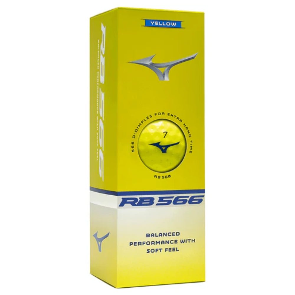Mizuno RB 566 Golf Balls Yellow (3 Ball Sleeve) - Mizuno