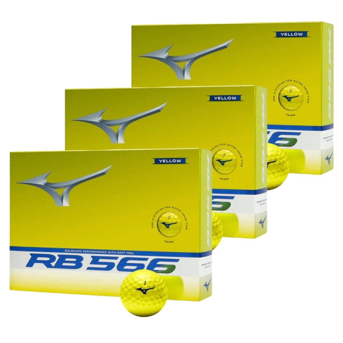 Mizuno RB 566 Golf Balls 3 Dozen Bundle - Yellow - Mizuno