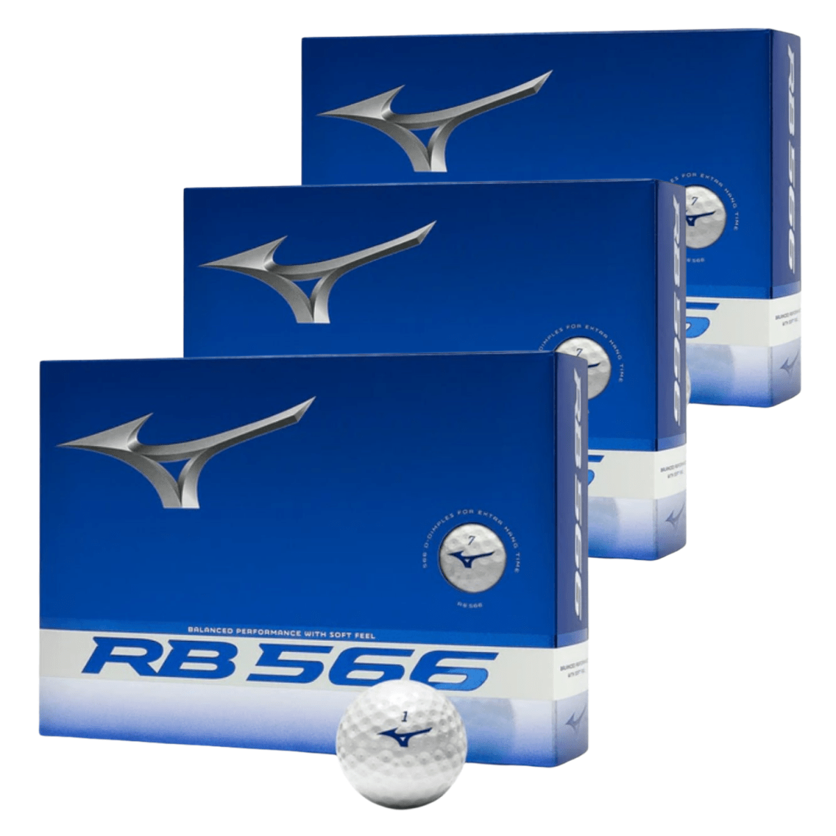 Mizuno RB 566 3 Dozen Bundle Golf Balls - White - Mizuno
