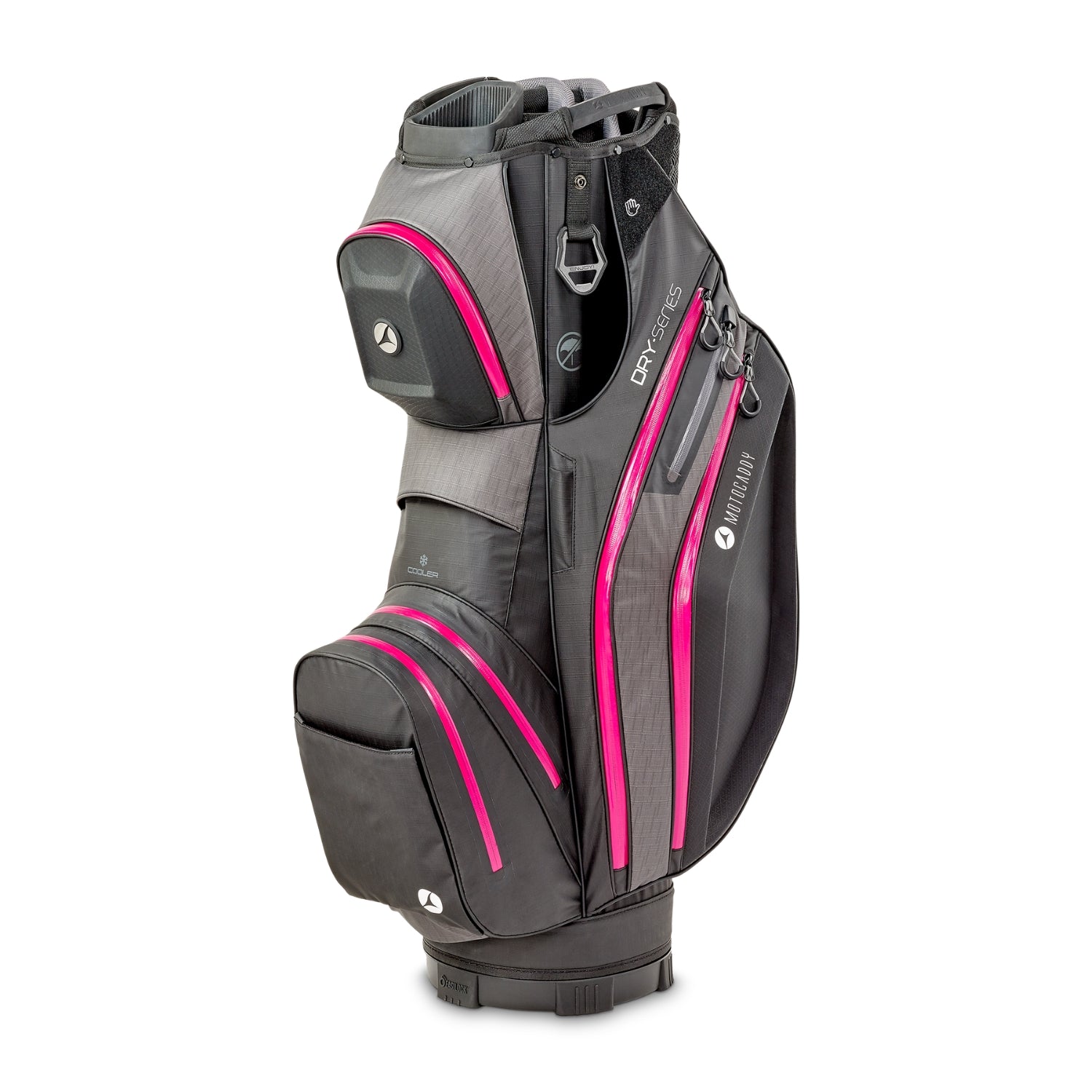 Motocaddy Dry Series Cart Bag in Grey and Pink