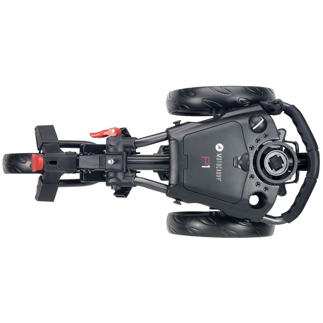 Motocaddy P1 Push Trolley - Red / Black - Motocaddy