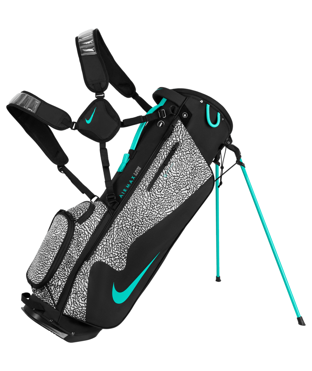 Nike Air Max Lite 2026 Golf Bag - Black / Wolf Grey / Clear Jade - Nike Golf