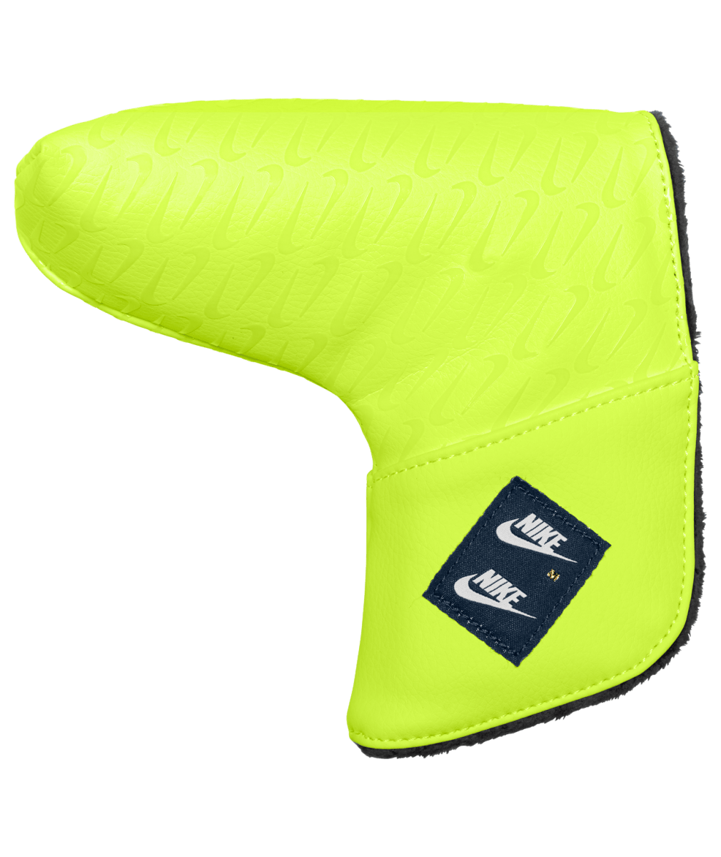 Nike Tour Energy Golf Blade Putter Headcover - Volt Ice / Midnight Navy - Nike Golf