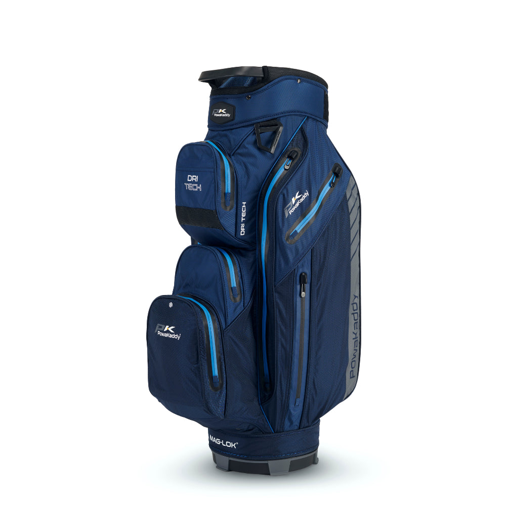 Powakaddy 2024 Dri Tech Cart Bag - Navy / Gun Metal