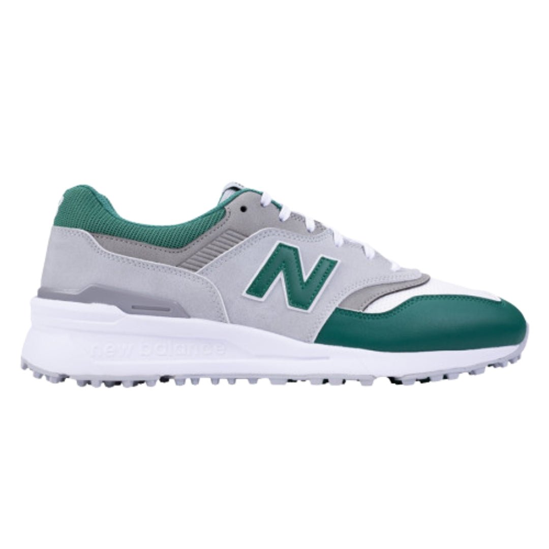 New Balance 997 SL Spikeless Golf Shoe - Grey / Green - New Balance