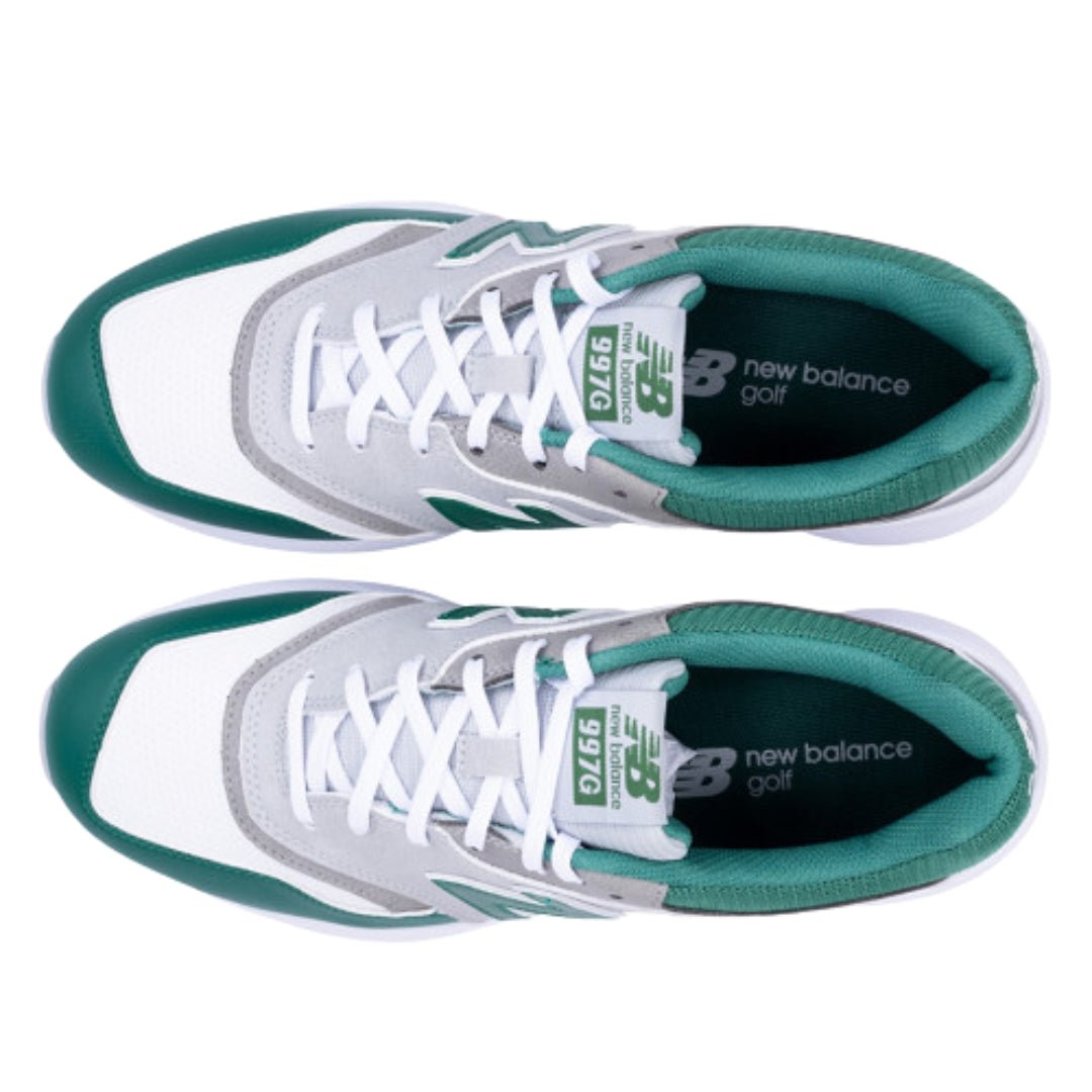 New Balance 997 SL Spikeless Golf Shoe - Grey / Green - New Balance