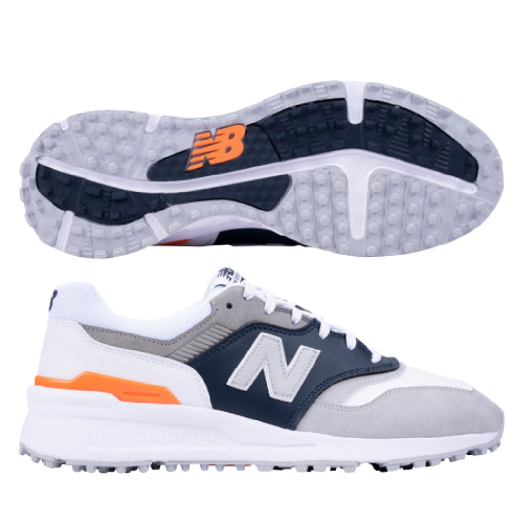 New Balance 997 SL Spikeless Golf Shoe - Grey / White