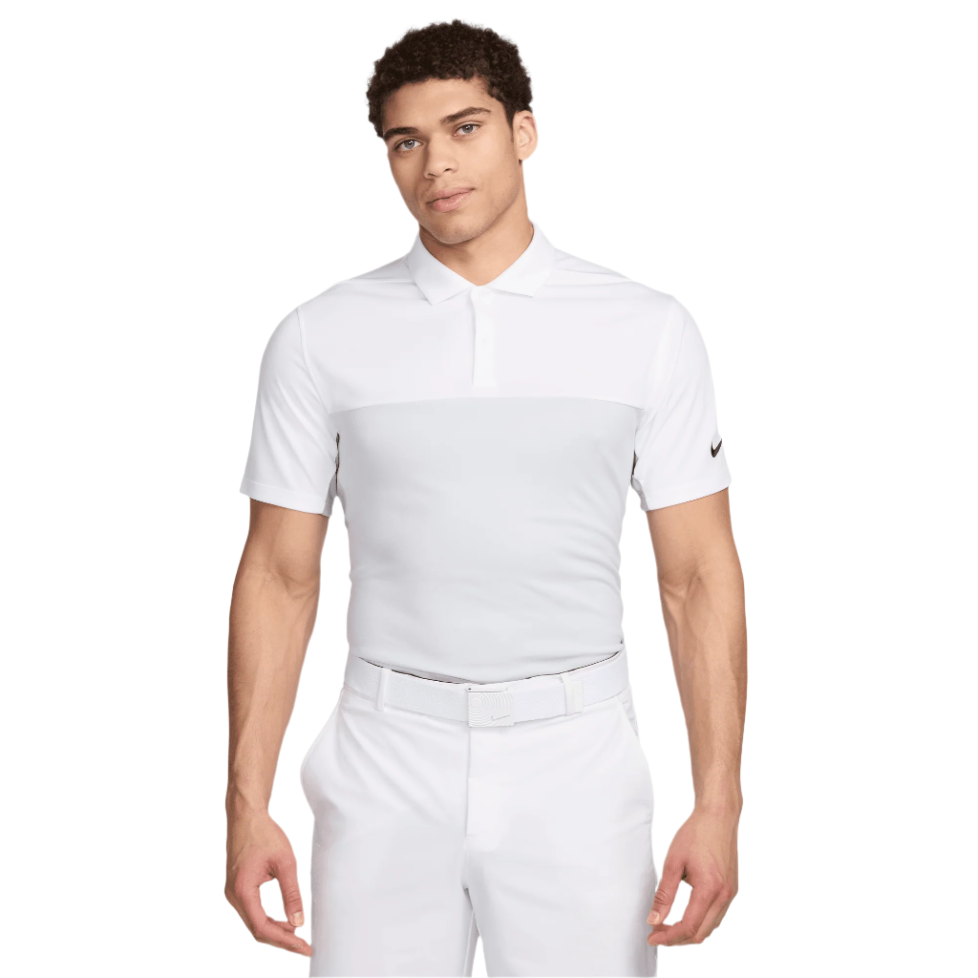 Nike Dri-Fit Victory+ Mens Block Polo Shirt - White