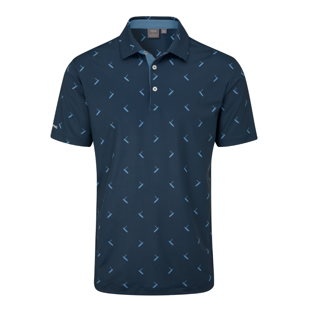 Ping Gold Putter Printed Mens Golf Polo