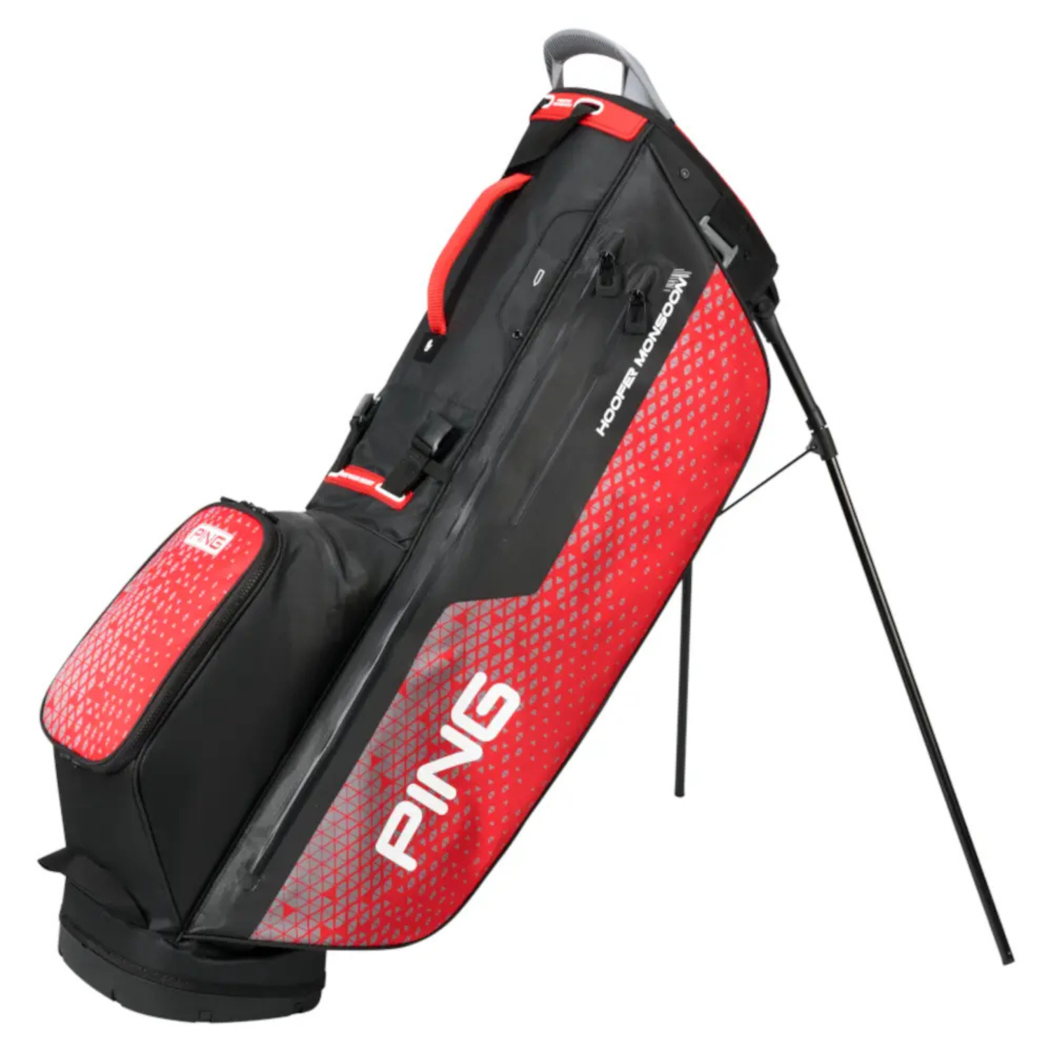 Ping Hoofer Monsoon 231 Stand Bag - Black/Red