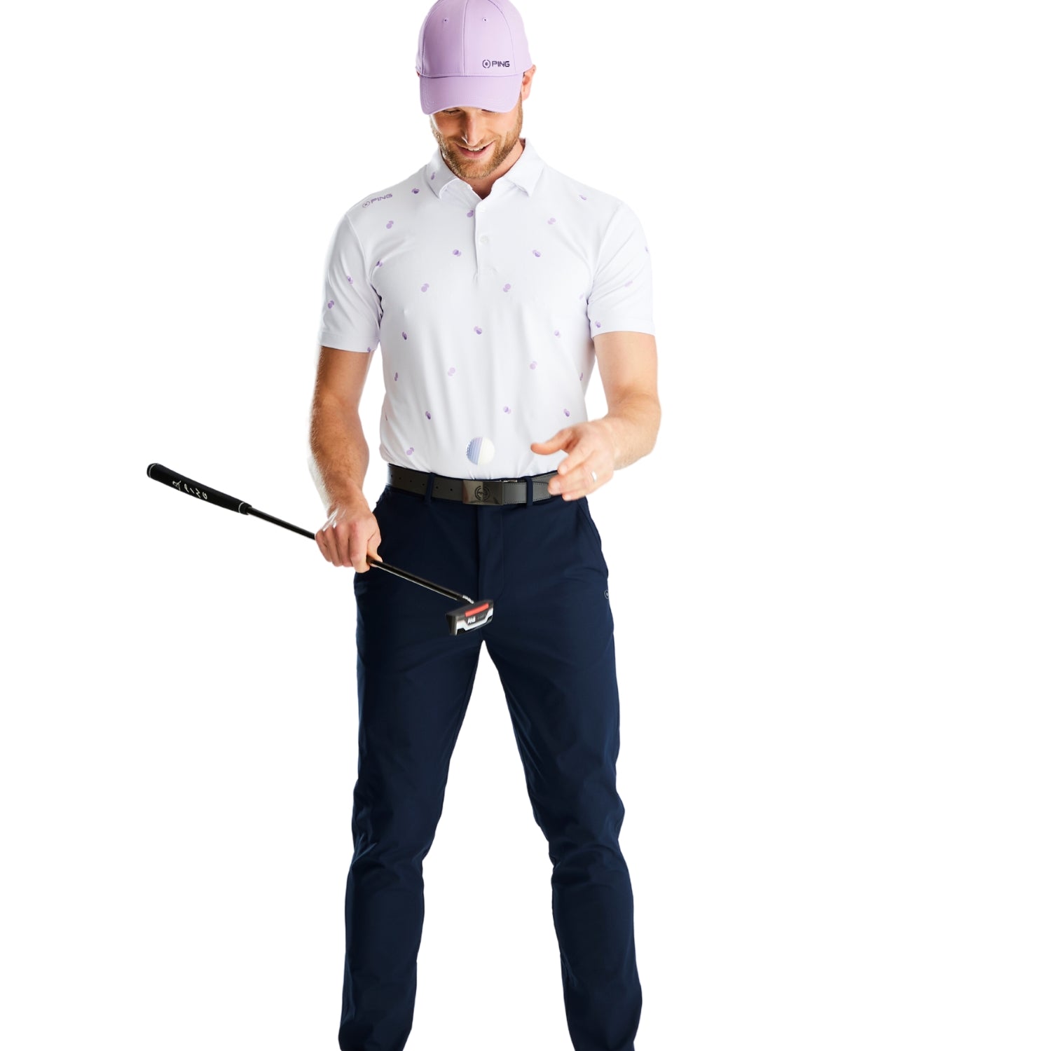 Ping Two Tone Mens Golf Polo Shirt