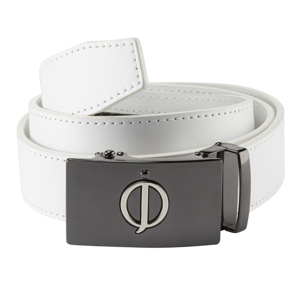 Oscar Jacobson Leather Belt - White - Oscar Jacobson