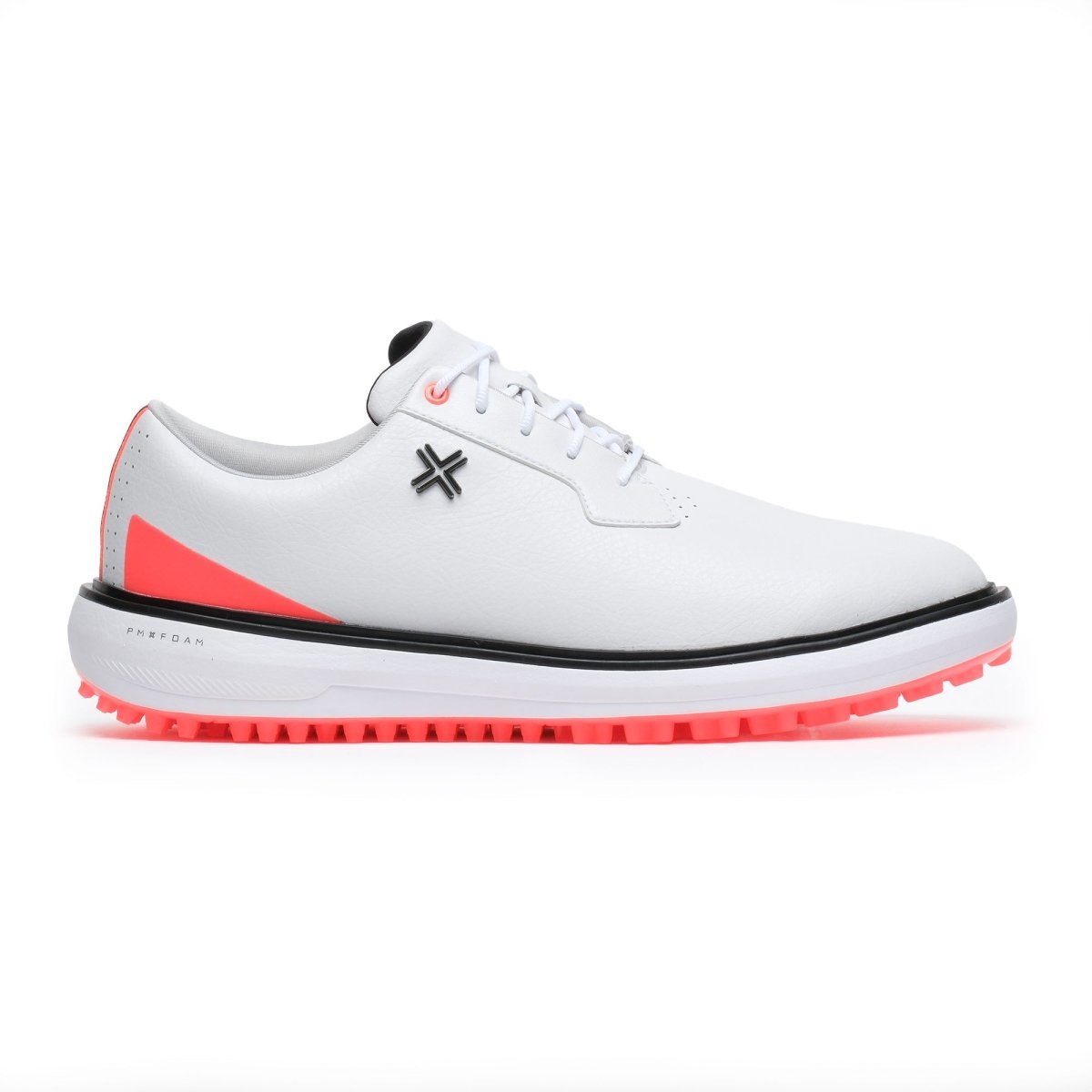 PAYNTR Reserve Classic SL Spikeless Golf Shoes - White / Blaze - Payntr