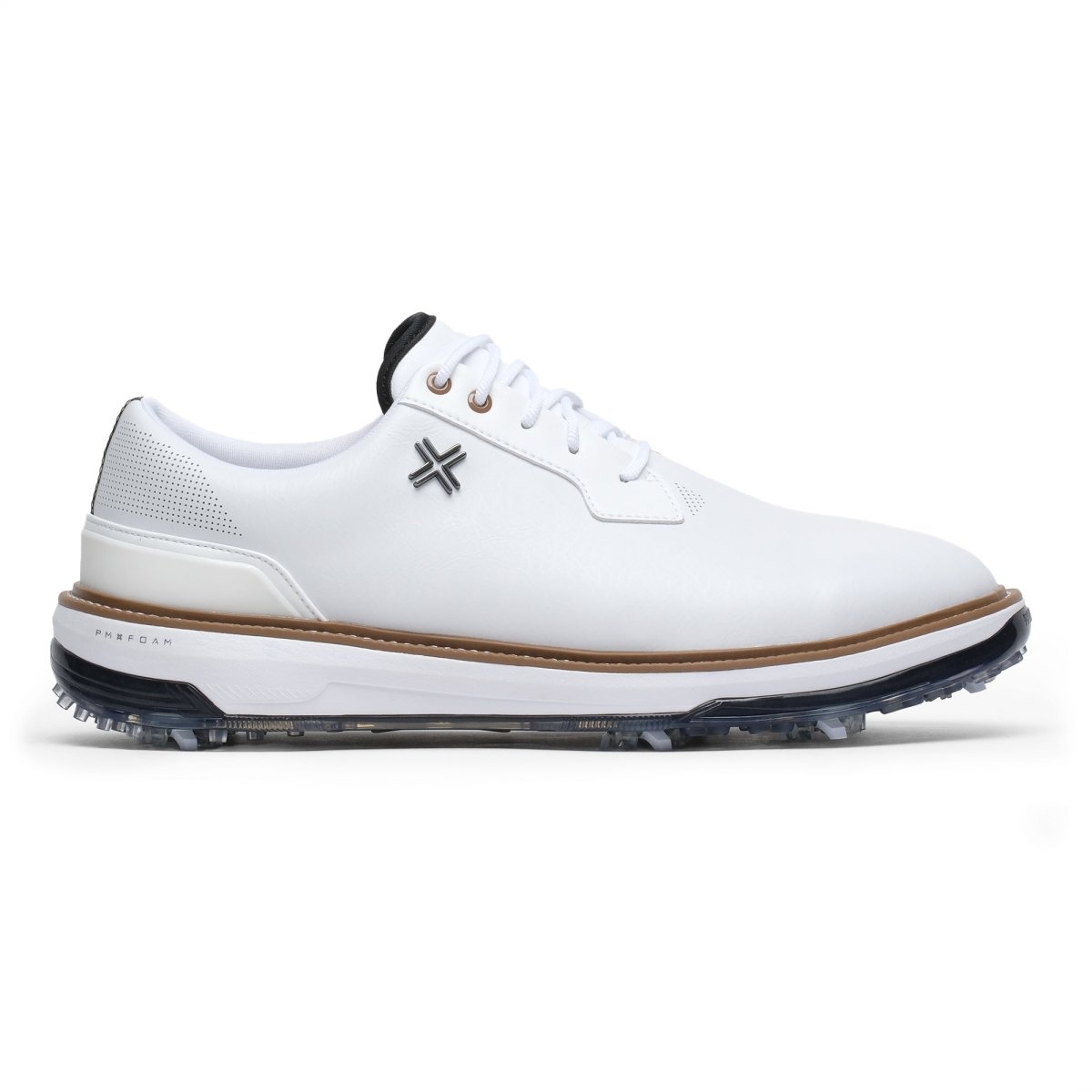 PAYNTR Speed Reserve Classic Tour Spiked Golf Shoes - White - Payntr