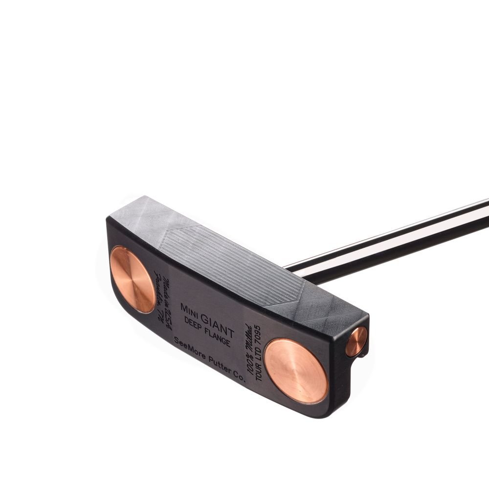SeeMore Mini Giant Deep Flange Black Golf Putter - SeeMore