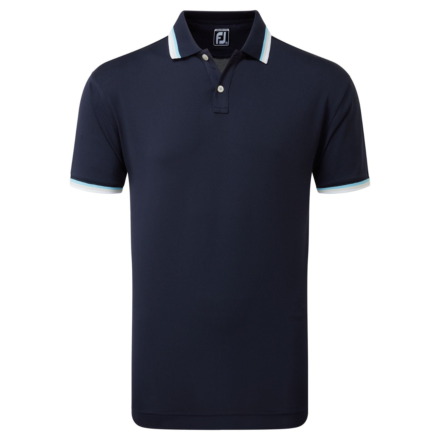 FootJoy Solid with Trim Pique Golf Polo Shirt