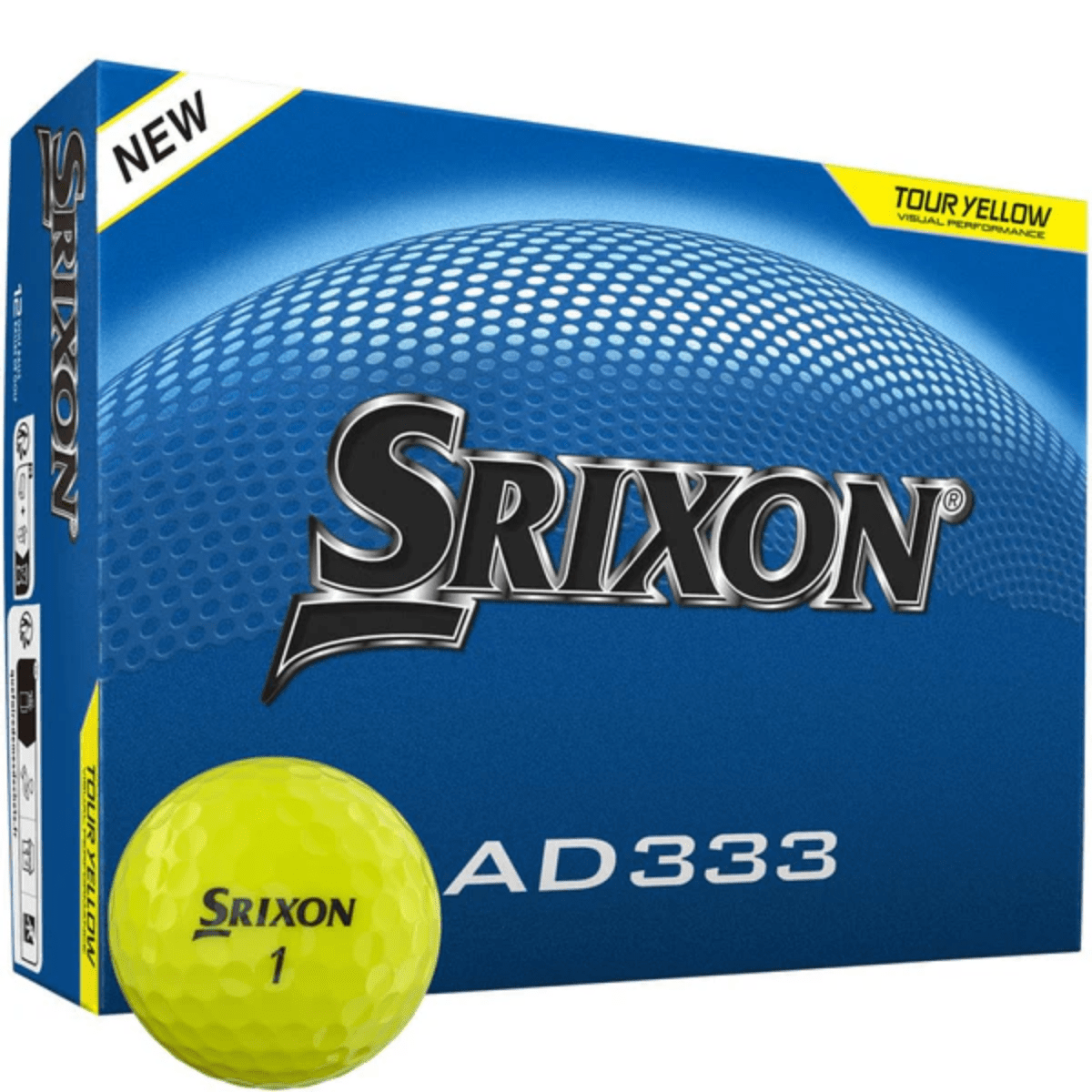 Srixon 2026 AD333 Yellow Golf Balls - Srixon