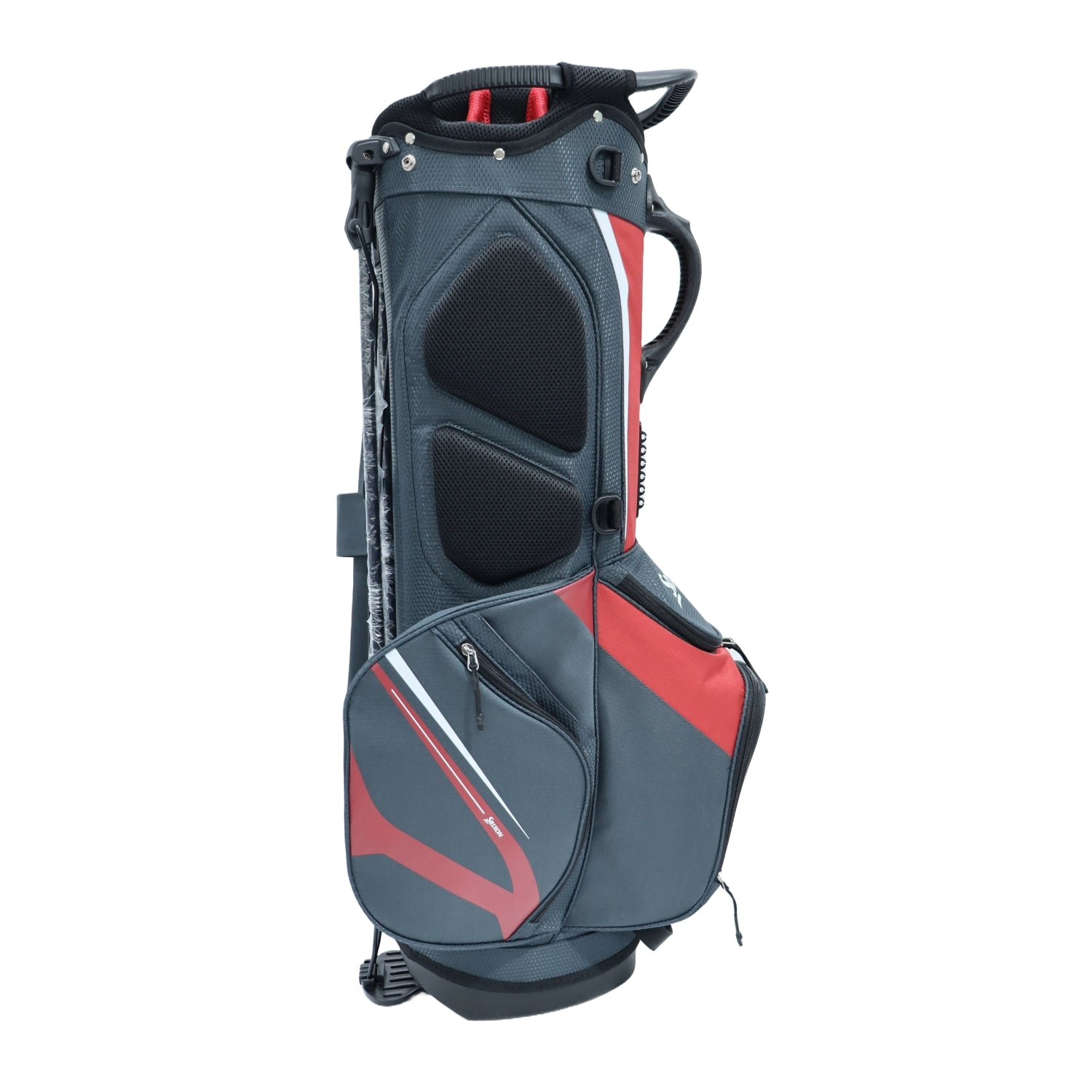 Srixon Saturday Stand Bag - Charcoal / Red