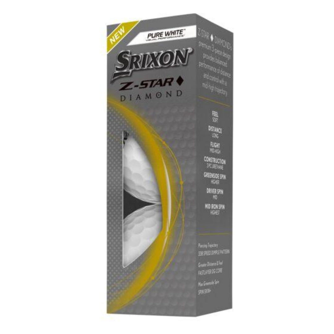 Srixon Z-Star Diamond Golf Balls (3 Ball Sleeve)