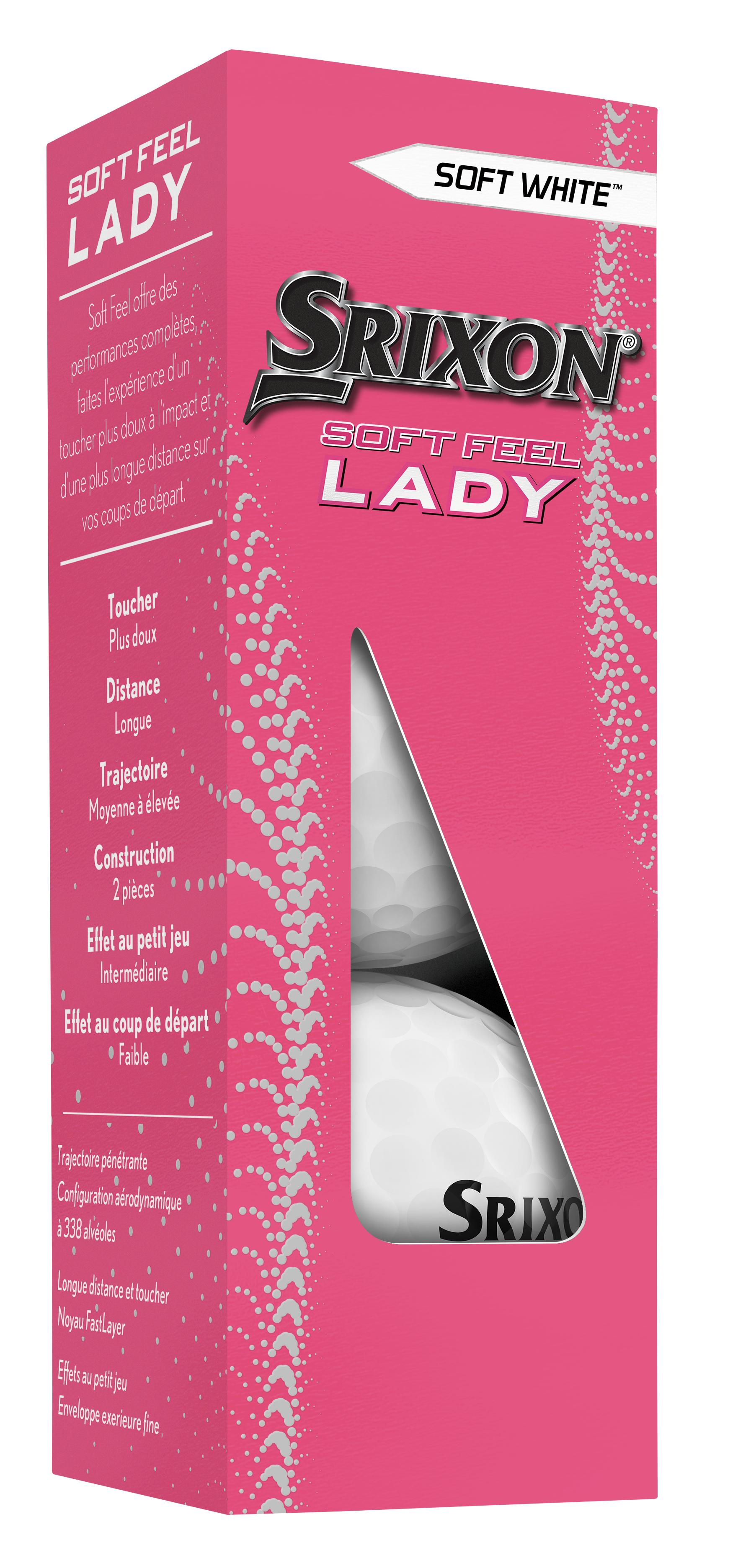 Srixon Soft Feel Lady 3 ball sleeve