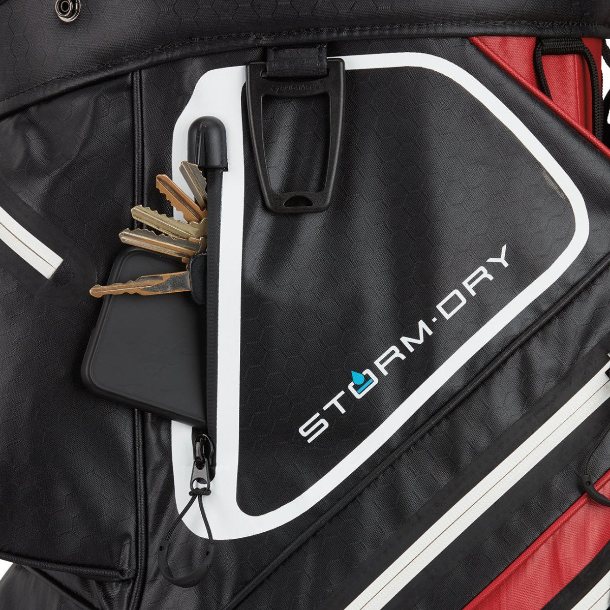 Taylormade Storm Dry Cart Bag - Red/Black - TaylorMade