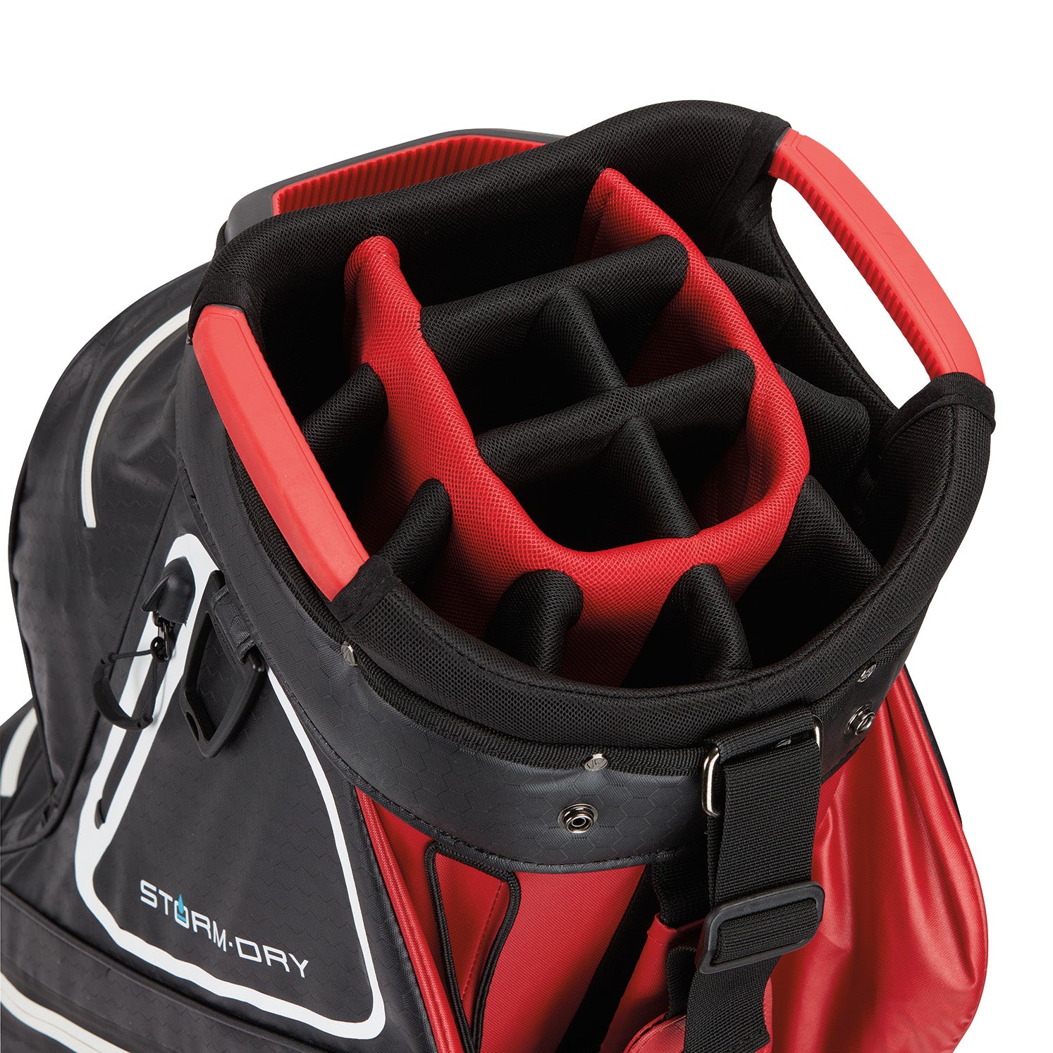 Taylormade Storm Dry Cart Bag - Red/Black
