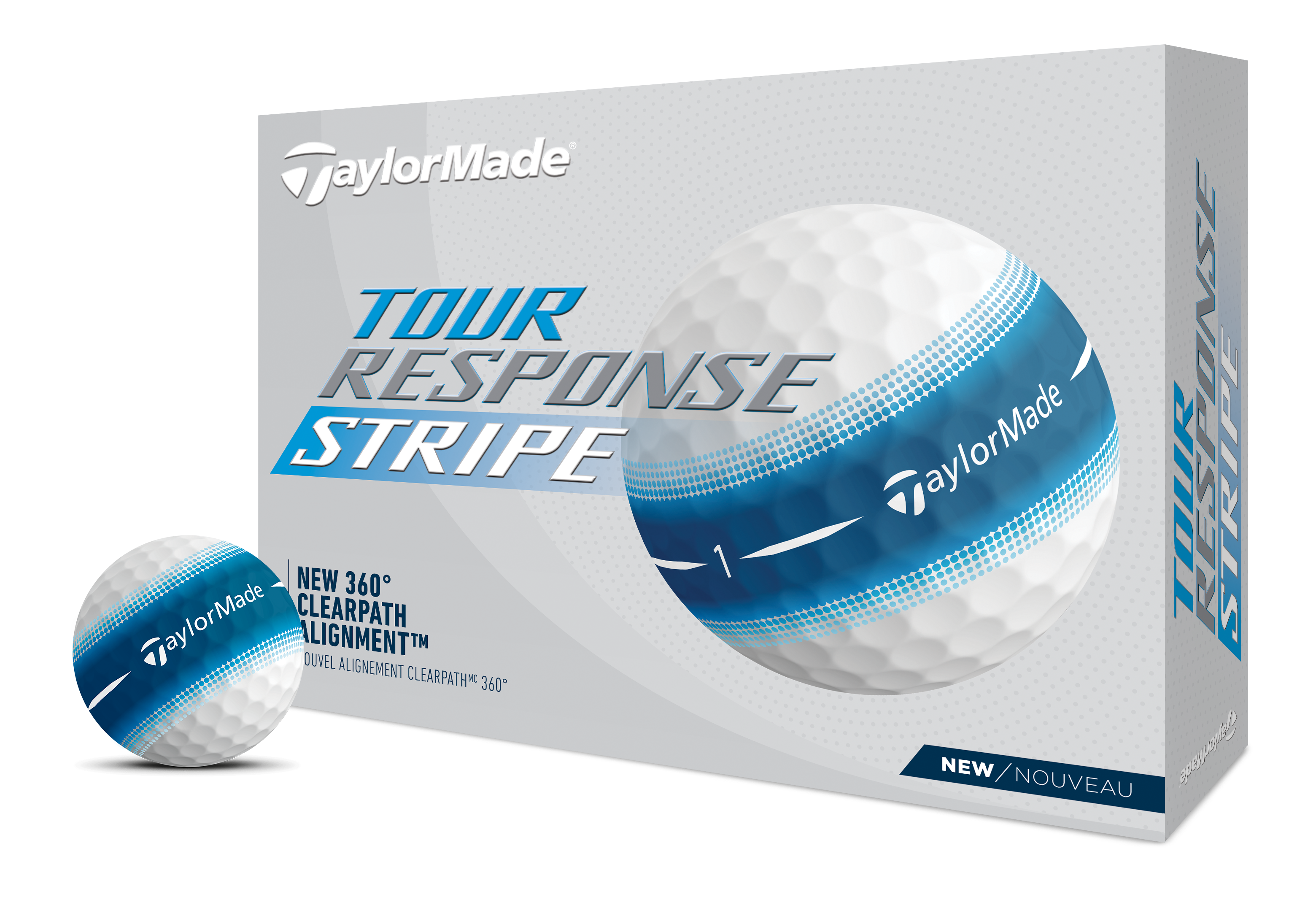 TaylorMade Tour Response Stripe Blue Golf Balls