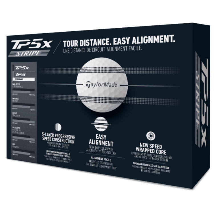 TaylorMade TP5x Stripe Golf Balls - TaylorMade