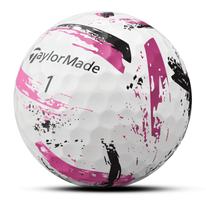 TaylorMade Speedsoft Ink Pink Golf Balls (3 Ball Sleeve) - TaylorMade
